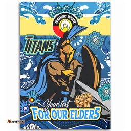 Amazing Aussie Gold Coast Titans Naidoc Week Custom For Our Elders Home Jersey Area Rug