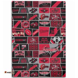 Amazing Aussie Essendon Legacy Of The Pride Comic Style Area Rug