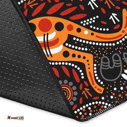 Australia Aboriginal Inspired Area Rug - Indigenous Aboriginal Inspired Kangaroo Dot Painting 2