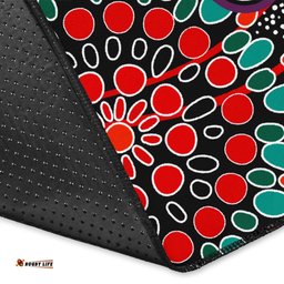 Australia Rug - Aboriginal Inspired Animal & Dot Acrylic Paint