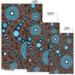 Australia Area Rug - Aboriginal Inspired Pattern ver03
