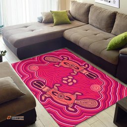 Australia Aboriginal Inspired Area Rug - Aboriginal Inspired platypus art background