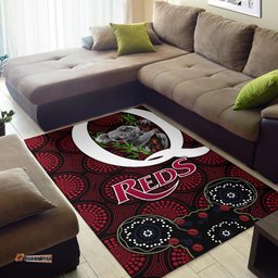 Queensland Area Rug Reds Rugby Koala