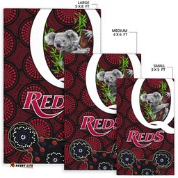 Queensland Area Rug Reds Rugby Koala