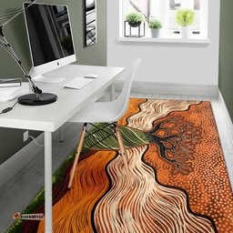aboriginal area rug indigenous tree tee aussie