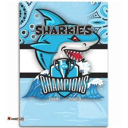 Cronulla-Sutherland Sharks Area Rug Talent Win Games But Teamwork And Intelligence Win Championships With Aboriginal Style