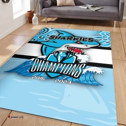 Cronulla-Sutherland Sharks Area Rug Talent Win Games But Teamwork And Intelligence Win Championships With Aboriginal Style