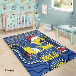 Parramatta Eels Christmas Custom Area Rug - Christmas Knit Patterns Vintage Jersey Ugly Area Rug