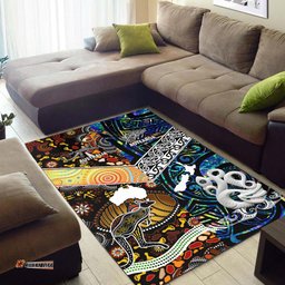 Australia Aboriginal Inspired Area Rug - Aotearoa and Australia Indigenous Culture