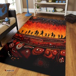 Australia Aboriginal Area Rug - The Sacred Dreamtime Painting Of The Indigenous Australian Area Rug