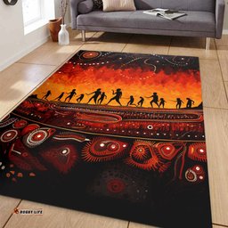 Australia Aboriginal Area Rug - The Sacred Dreamtime Painting Of The Indigenous Australian Area Rug