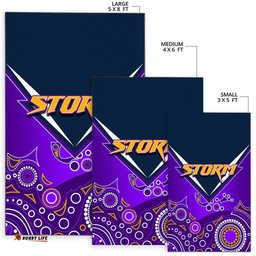 Melbourne Storm Area Rug Aboriginal