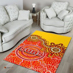 Gold Coast Area Rug Suns Aboriginal