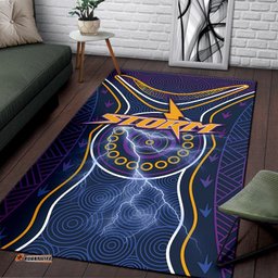 melbourne area rug lightning storm indigenous tee aussie