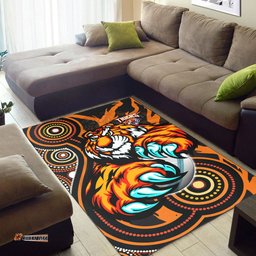 Australia Tigers Custom Indigenous Area Rug - This is My Jungle Style