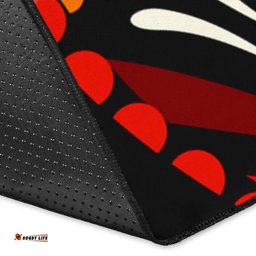 Australia Aboriginal Inspired Area Rug - Aboriginal Inspired Boomerangs With Dot Painting Pattern