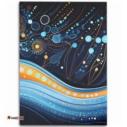 Australia Dreaming Aboriginal Area Rug - Aboriginal Culture Indigenous Dot Painting Art Inspired Area Rug