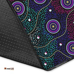 Australia Aboriginal Inspired Area Rug - Dreaming art Aboriginal Inspired background