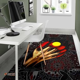 Australia Aboriginal Inspired Area Rug - Aboriginal Inspired Blood In Me