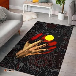Australia Aboriginal Inspired Area Rug - Aboriginal Inspired Blood In Me