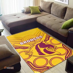 broncos indigenous area rug gold tee aussie
