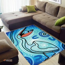 Australia Aboriginal Inspired Area Rug - Pelican Aboriginal Inspired dot painting