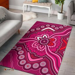Australia Aboriginal Inspired Area Rug - Aboriginal Inspired artwork - connection concept