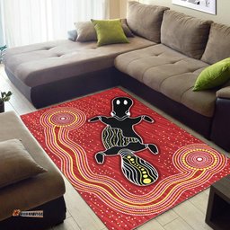 Australia Aboriginal Inspired Area Rug - Aboriginal Inspired Platypus Art