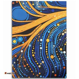 Australia Dreaming Aboriginal Area Rug - Aboriginal Indigenous Culture Dot Painting Art Inspired Area Rug