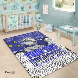 Canterbury-Bankstown Bulldogs Custom Area Rug - Team With Dot And Star Patterns For Tough Fan Area Rug