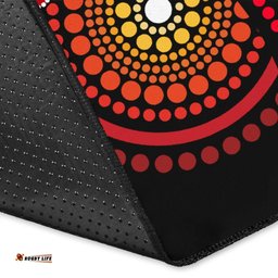 Australia Aboriginal Inspired Area Rug - Couple Aboriginal Inspired Lizards