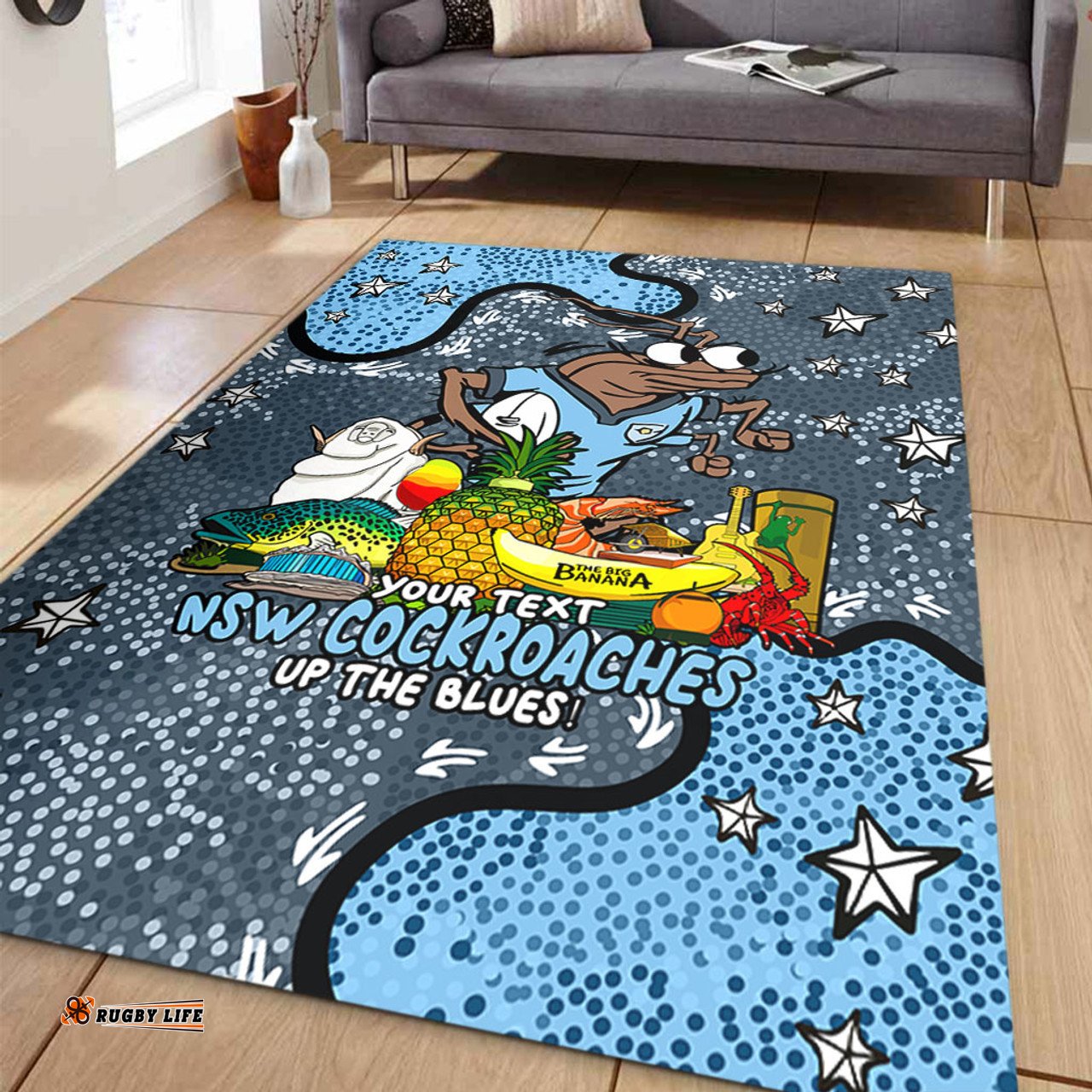 New South Wales Cockroaches Custom Area Rug - Australian Big Things Area Rug