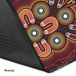 Australia Aboriginal Inspired Area Rug - Australian Aboriginal Dot Design Vector Painting