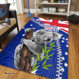Australia Australia Day Area Rug - Koala Happy Australia Day Area Rug