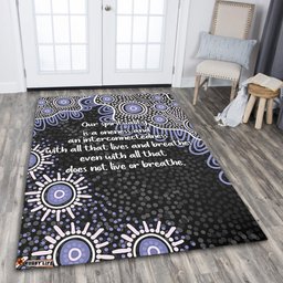 Australia Aboriginal Area Rug - The More You Know The Less You Need Purple Patterns Area Rug
