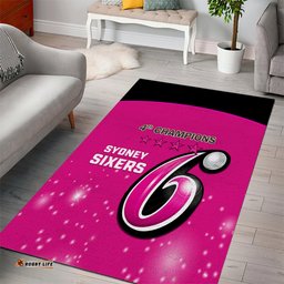 BBL Sydney Sixers Area Rug 4th Champions 2024 New History