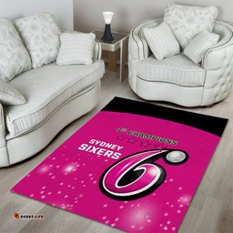 BBL Sydney Sixers Area Rug 4th Champions 2024 New History
