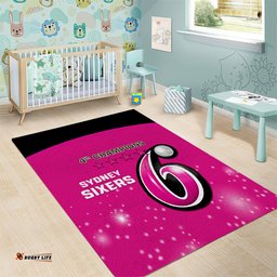 BBL Sydney Sixers Area Rug 4th Champions 2024 New History