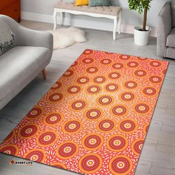 Australia Aboriginal Inspired Area Rug -  Aboriginal Art Seamless Pattern