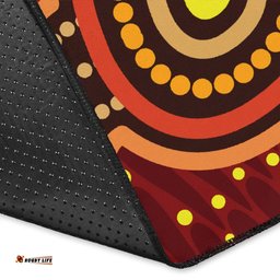 Australia Aboriginal Inspired Area Rug - Sunrise Aboriginal Inspired Art