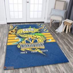Parramatta Eels Area Rug Talent Win Games But Teamwork And Intelligence Win Championships With Aboriginal Style
