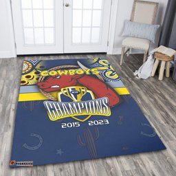 North Queensland Cowboys Area Rug Talent Win Games But Teamwork And Intelligence Win Championships With Aboriginal Style