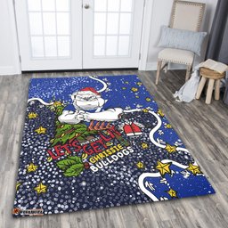 Canterbury-Bankstown Bulldogs Christmas Custom Area Rug - Let's Get Lit Chrisse Pressie Area Rug