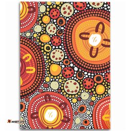 Australia Aboriginal Area Rug - Colorful Dot Art Inspired By Aboriginal Culture Area Rug