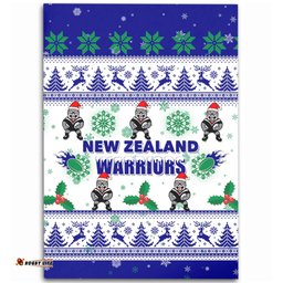 New Zealand Warriors Christmas Area Rug - New Zealand Warriors Special Ugly Christmas Area Rug