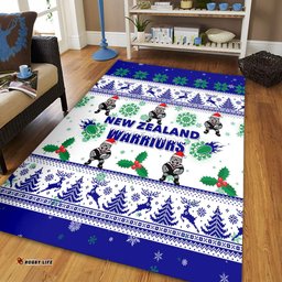 New Zealand Warriors Christmas Area Rug - New Zealand Warriors Special Ugly Christmas Area Rug