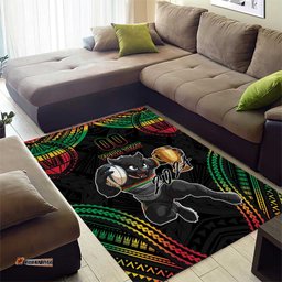 Custom Panthers Champion Grand Final 2024 Area Rug With Polynesian Style
