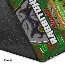 Australia Rabbitohs Area Rug - Aboriginal InspiredAustralia Rabbitohs Anzac '' Lest We Forget '' With Poppy Flower Area Rug