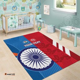 Custom India And England Cricket Area Rug 2024 Together Dynamic Version