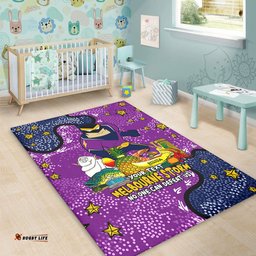 Melbourne Storm Custom Area Rug - Australian Big Things Area Rug